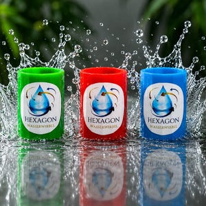 2x Vortexers hexagonales...DOS Vortexers de agua Energizantes de agua para energía y agua blanda