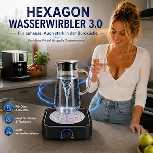 Hexagon 3.0 - Hexagonale waterwervelgenerator volgens Schauberger/Emoto