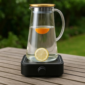 HEXAGONSET water swirler + 2.0 liter glass carafe HEXAGONSET