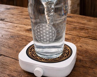 Vaso hexagonal con vórtice de agua HEXAGON de 1,0 + 0,5 litros