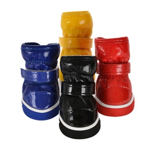 Autumn Winter Pet Dog Shoes For Small Dogs Warm Leather Puppy Snow Boots Waterproof Chihuahua Pug Cat Shoes Booties Pet Products