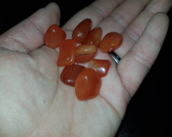 Small carnelian tumbles | Tumbles | Carnelian | Crystal tumbles | ShyneGB