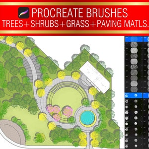 Procreate Tree Brushes: Landscape Design Brush Pack