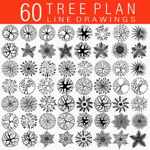 60 Baumplan PNG Bilder: Landschaft & Garten Design (Digitaler Download)