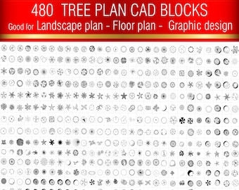 480 DWG Tree CAD Blocks | Landscape Architecture, AutoCAD Symbols, Site Plan Drafting