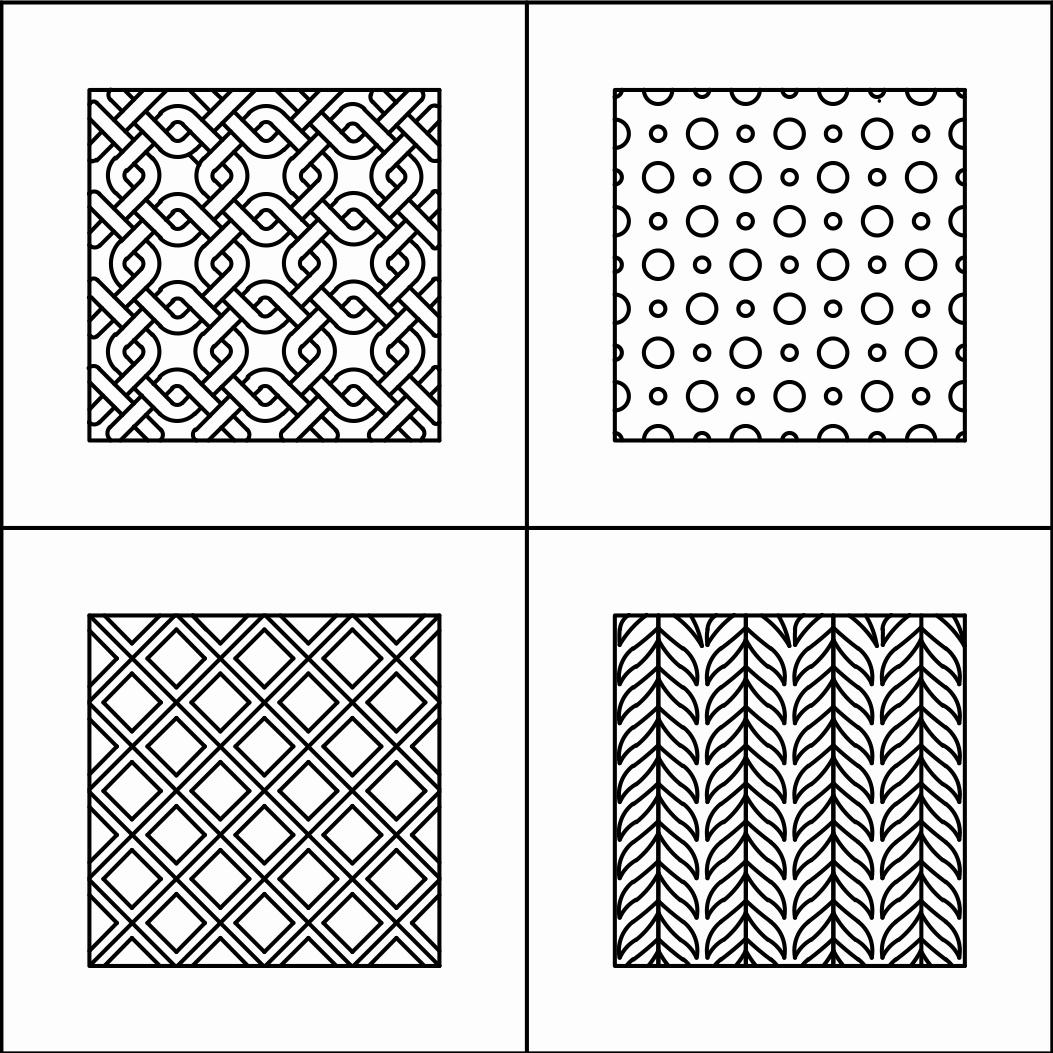 DWG CAD Blocks – Geometric Patterns Collection | Seamless Autocad Line ...