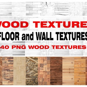 May include: A collection of 40 high-resolution PNG wood textures, perfect for adding realistic detail to your digital designs. The textures include a variety of wood types, colors, and patterns, including planks, boards, and rustic wood.