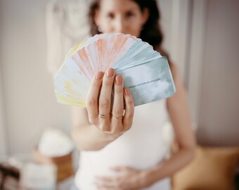 40 Affirmationskarten Schwangerschaft Kartenset positive Affirmationen Ermutigung für werdende Mamas Doulas und Hebammen Geburtsvorbereitung