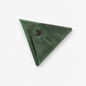 Grüne Leder Geldbörse, Geldbörse aus Leder, minimalistische Geldbörse, unisex, Herren Geldbörse, Kartenhalter, horizontale Geldbörse, Geschenk für sie