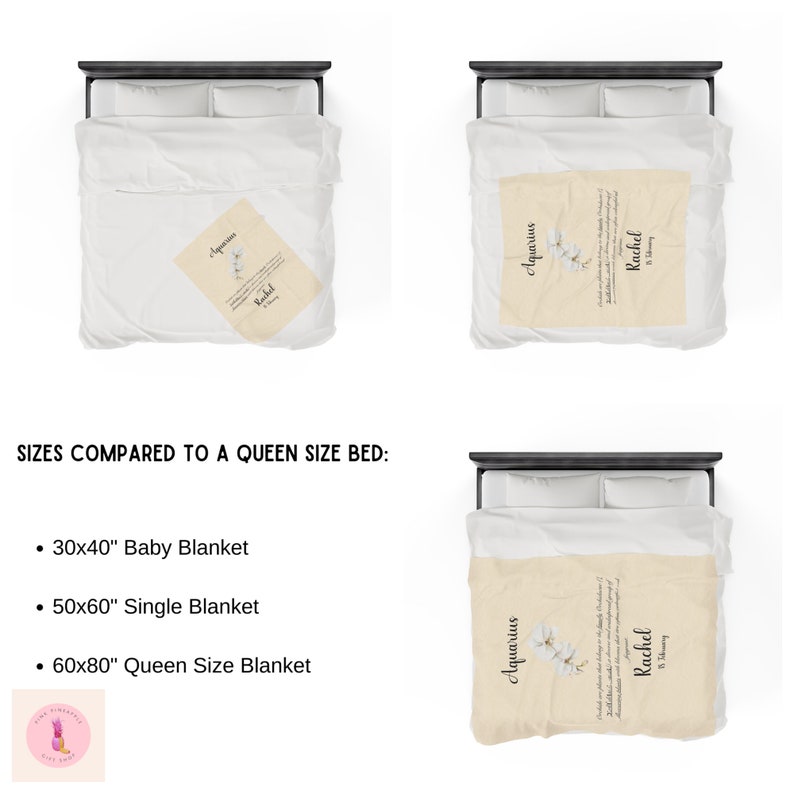 Personalized Blanket 'swimming Couple' Gift for Husband Wife