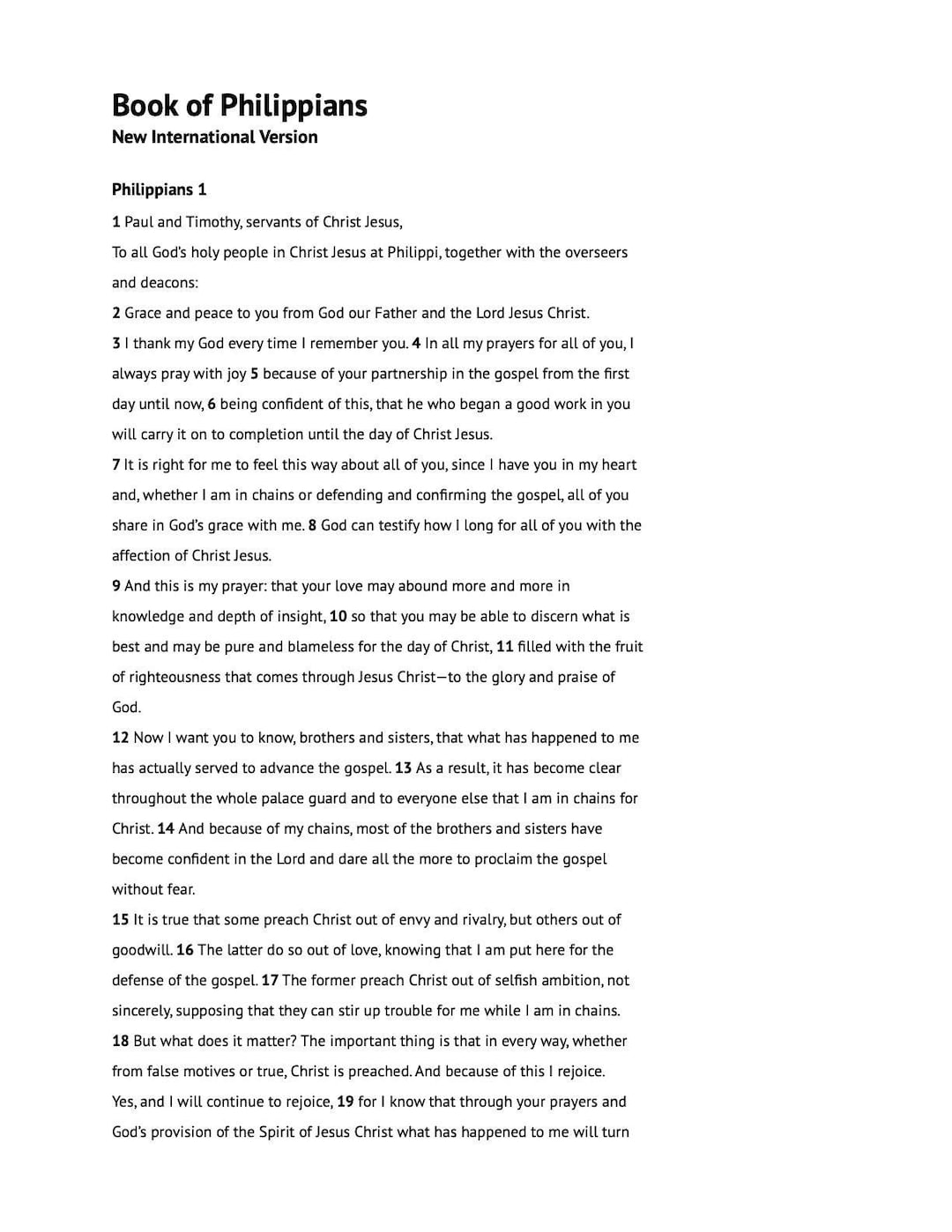Book of Philippians (NIV) - Etsy