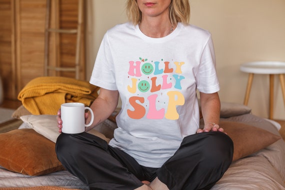 Holly Jolly Slp Therapist Tee - Speech Therapy Slp Unisex Hoodie - AAC SPED Teacher Shirt, Speech Therspy T-shirt, Trending St Patricks Day