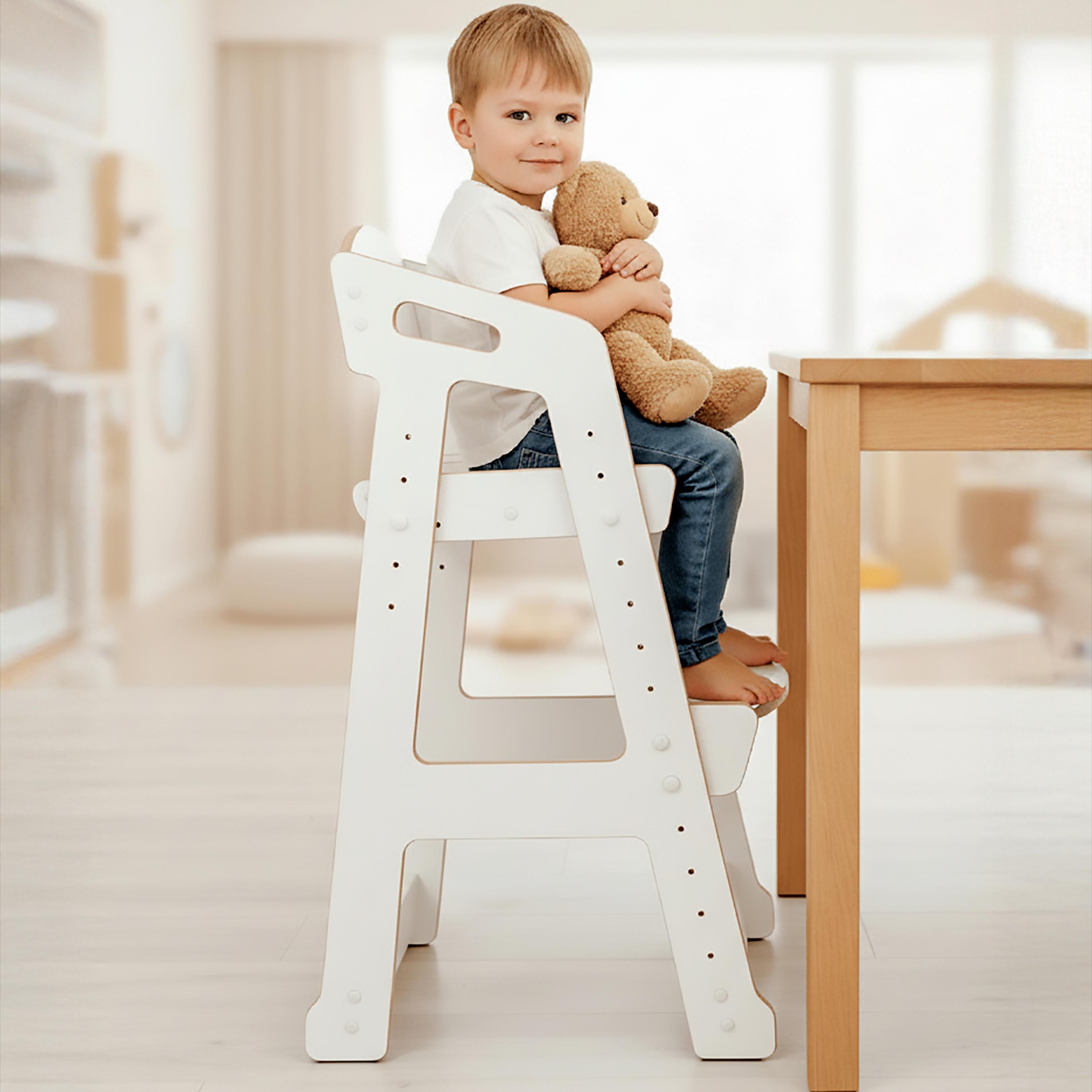 Pont/arc D'escalade Montessori En Bois Blanc – Avec Coussin