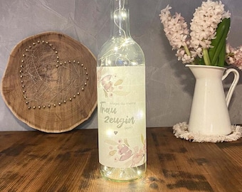 Maid of Honor Light Bottle | Gift Idea | Decoration Idea | Maid of Honor Gift