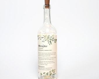 Light bottle "Brother" | Gift idea | Decoration idea | Gift brother