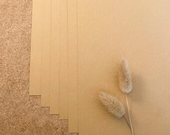 Cardstock natural paper "Recycled Siena" DIN A4 | Kraft paper | Invitation cards | Wedding stationery | Paper sheets