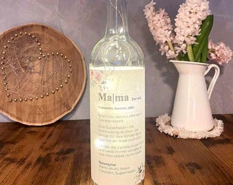 Bottle light for mom | LED wine bottle decoration | Gift idea for girlfriend mom | Bottle light for living room decoration