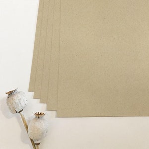 Karton natuurpapier "Graskarton" DIN A4 | kraftpapier | uitnodigingskaarten | huwelijksuitnodigingen | vellen papier