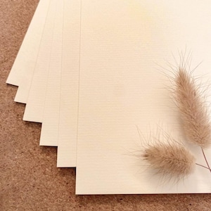 Papier cartonné « Structure Naturelle » DIN A4 | papier kraft | cartes d'invitation | papeterie de mariage | feuilles de papier