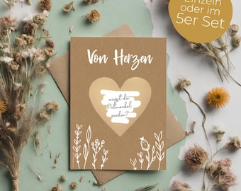 Rubbelkarte "Kraft White" | Rubbelkarten Verkündung | Gutschein Karten | Postkarten Set | Überraschungskarten | Glückslos | Karte Rubbelfeld