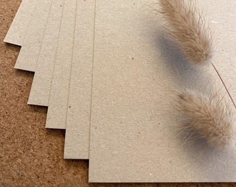 Cardstock Naturpapier "Kraft Grau" DIN A4 | Kraftpapier | Einladungskarten | Hochzeitspapeterie | Papierbögen