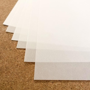 Cardstock "Transparent white" DIN A4 | Tracing paper | Invitation cards | Wedding stationery | Paper sheets image 3