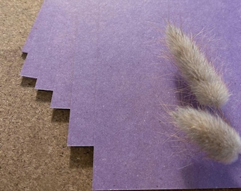 Cardstock Natural Paper "Kraft Purple" DIN A4 | Kraft Paper | Invitation Cards | Wedding Stationery | Paper Sheets