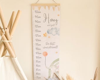 Elephant 2 Height Chart | Height Chart | Gift Idea | Personalized Gift | Nursery Decor