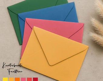 DIN B6 envelope in assorted colors | Envelope | Cover | Letter envelope |