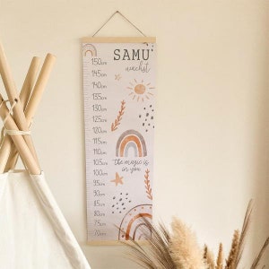 Measuring bar "Rainbow" | measuring stick | Gift idea | Personalized Gift | Children's room decoration