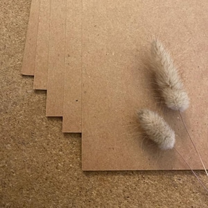 Cardstock Naturpapier "Kraft Braun" DIN A4 | Kraftpapier | Einladungskarten | Hochzeitspapeterie | Papierbögen