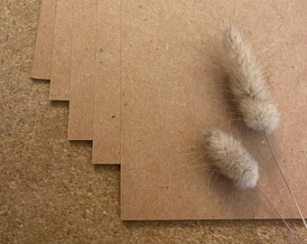 Cardstock natural paper "Kraft Brown" DIN A4 | Kraft paper | Invitation cards | Wedding stationery | Paper sheets