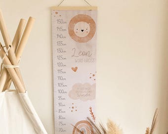 Lion Height Chart | Height Chart | Gift Idea | Personalized Gift | Nursery Decor