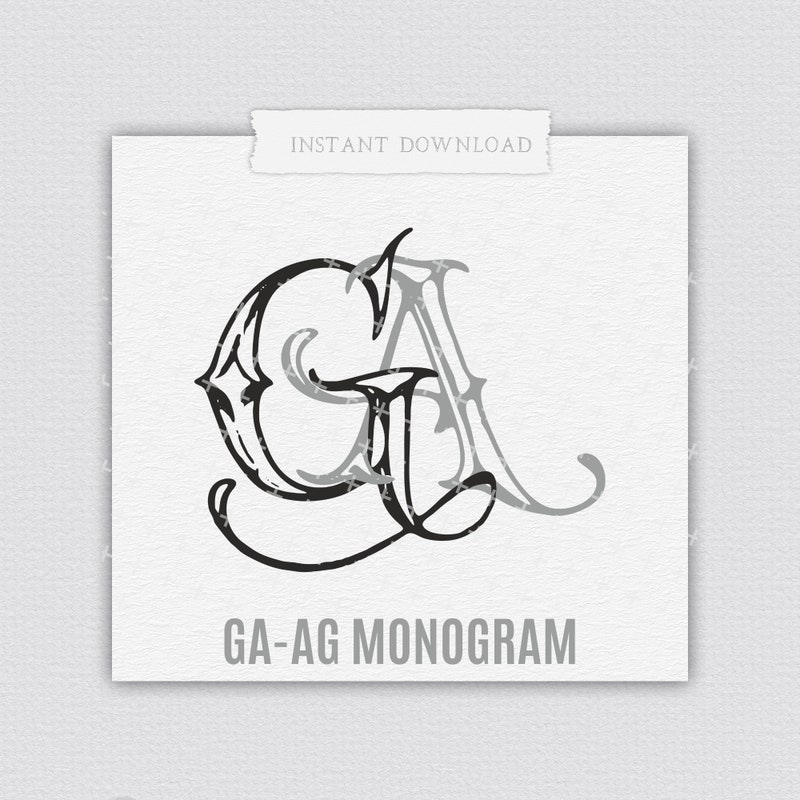 Ag Monogram - Etsy