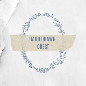 Hand Drawn Wedding Crest: Personalized Invitation Design (Digital Download)