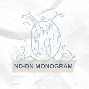 Classic Intertwined Wedding Monogram: Two Letter Crest (Digital Download)