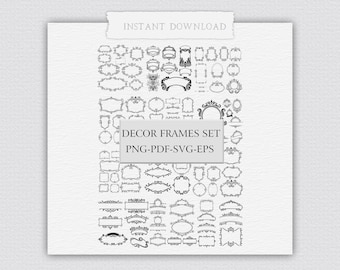 Vintage rambanderoller set: Vektor SVG-paket (digital nedladdning)