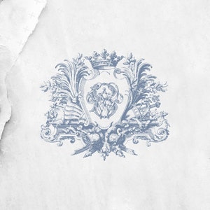 WB Wedding Monogram, Wedding Logo, BW Wedding Crests, Monogram Wedding Crest, Vintage French Monogram, WB Digital Monogram