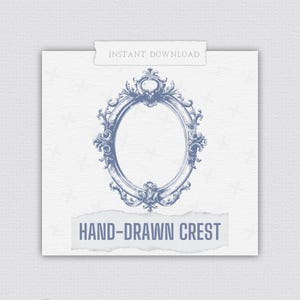 Hand Drawn Wedding Crest: Personalized Invitation Design (Digital Download)