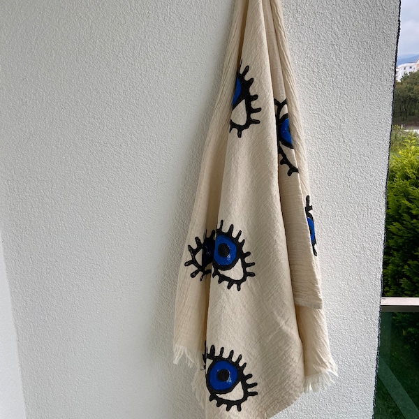 Beautiful Protection Blue Evil Eye Cover Up/Pareo.