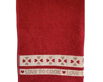 Love To Cook Kitchen Towel