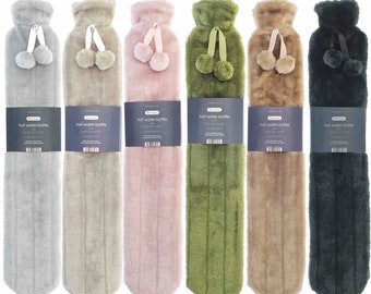 Extra Long Faux Fur Hot Water Bottle (72cm)