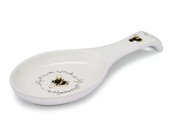 Bumble Bees Ceramic Spoon Rest