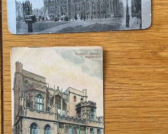Antique Postcards of Manchester Landmarks. Set of two.