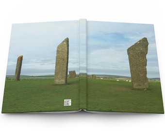 Neolithic Scotland Standing Stones 5.75" x 8 " 150-page Hardcover Journal Notebook