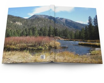 Mountain River Hardcover Journal 8 " X 5.75 " 150-page Lined Notebook