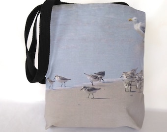 Sanderling Sandpiper Tote Bag