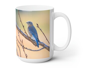 Eastern Bluebird Ceramic Mug 15oz