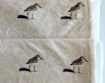 Sandpipers Super Soft Plush Blanket/ Throw