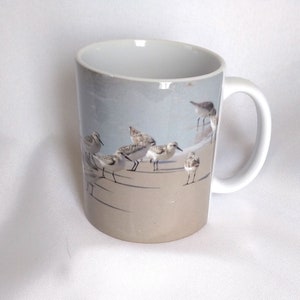 Sanderling Sandpiper on Beach Ceramic Mug 11oz